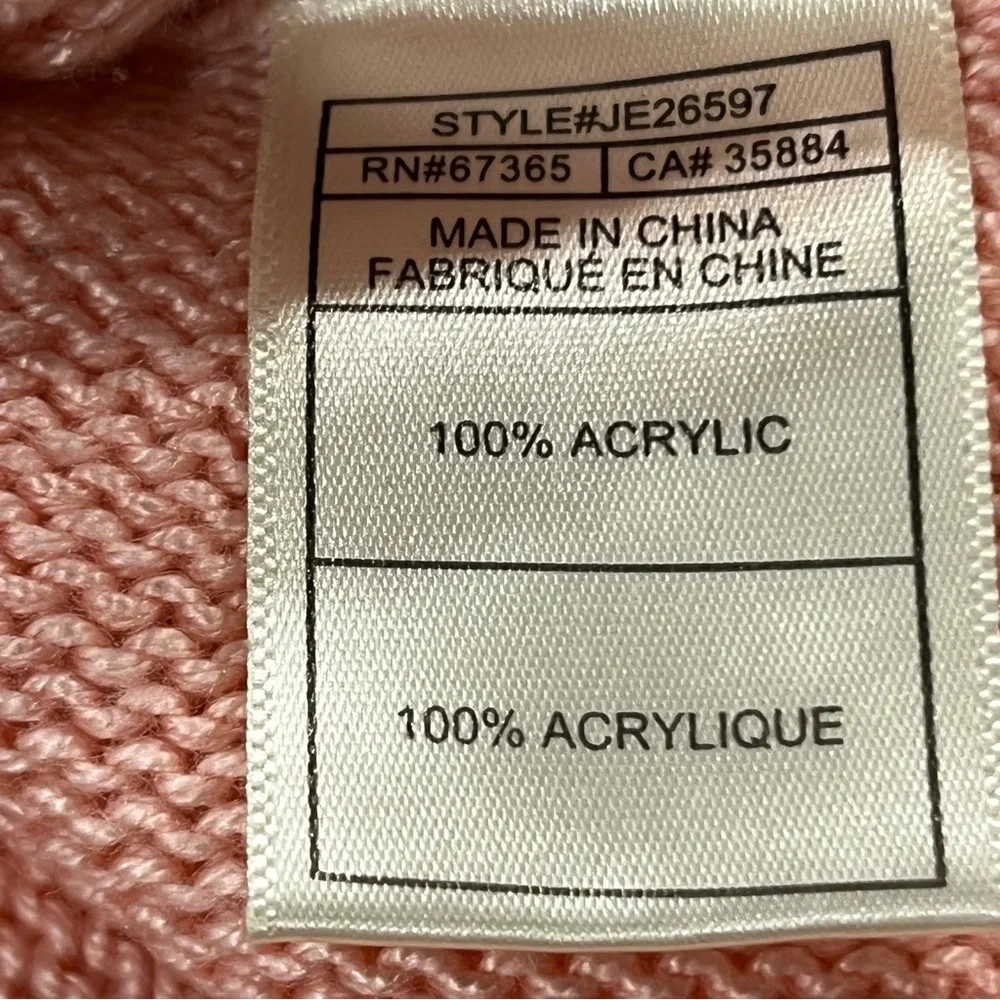 Jack‎ Pink Knit Sweater size large